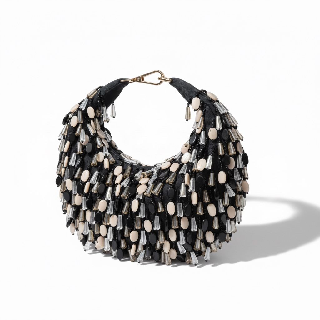 Midnight Drizzle Hobo Bag
